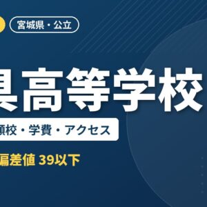 伊具高等学校の偏差値・併願校・学費・アクセス｜2027年度入試