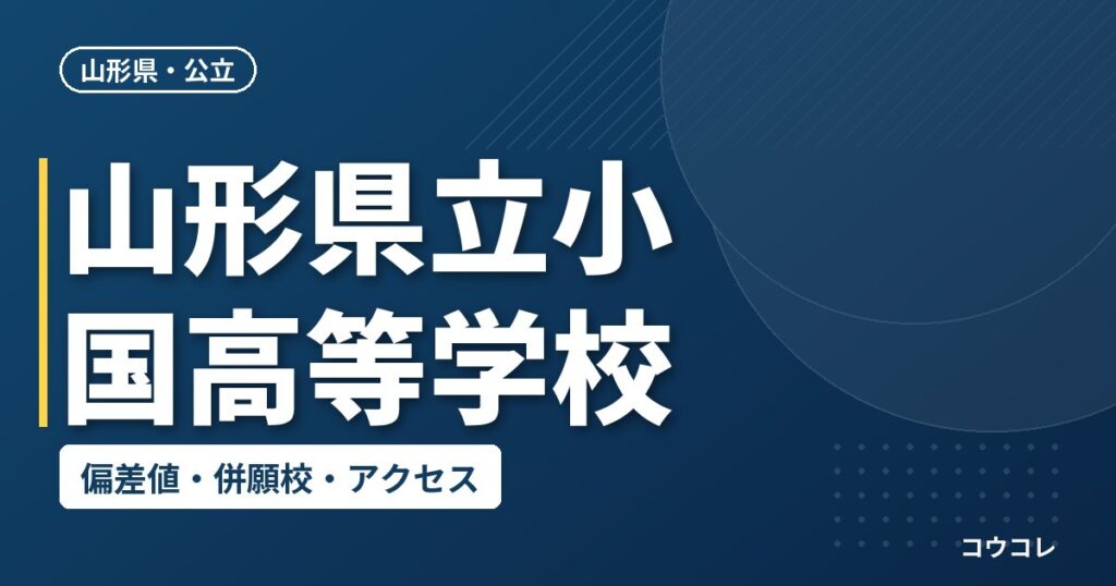 山形県立小国高等学校の偏差値・併願校・アクセス