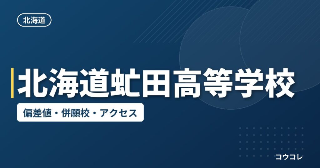 北海道虻田高等学校の偏差値・併願校・アクセス