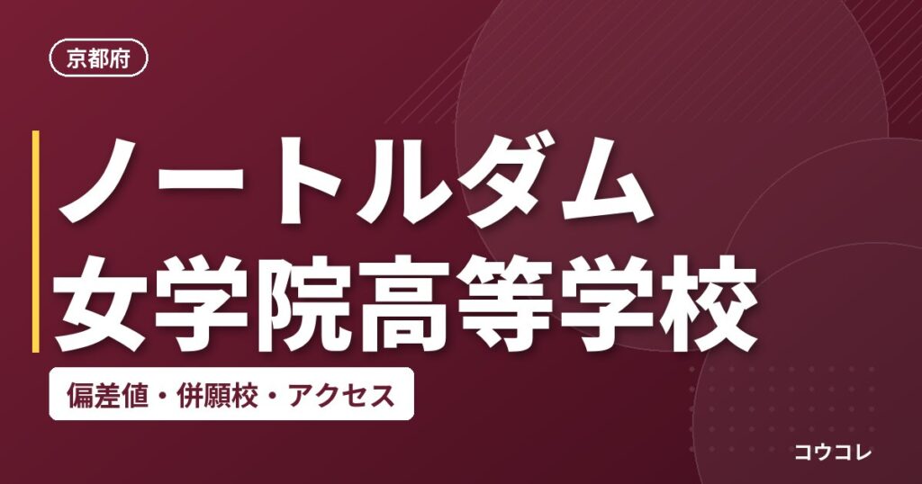 ノートルダム女学院高等学校の偏差値・併願校・アクセス