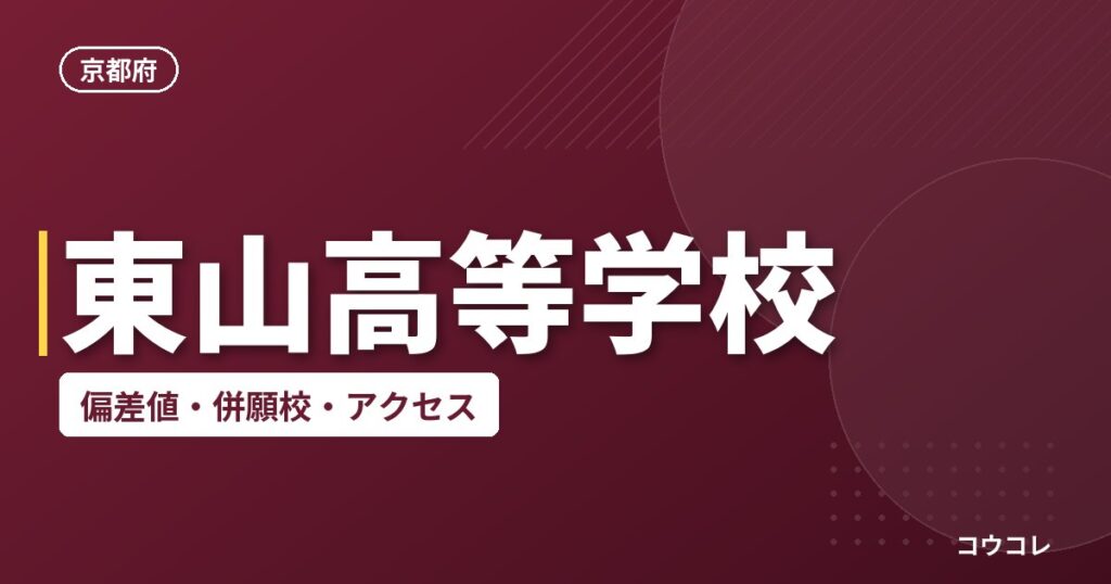 東山高等学校の偏差値・併願校・アクセス