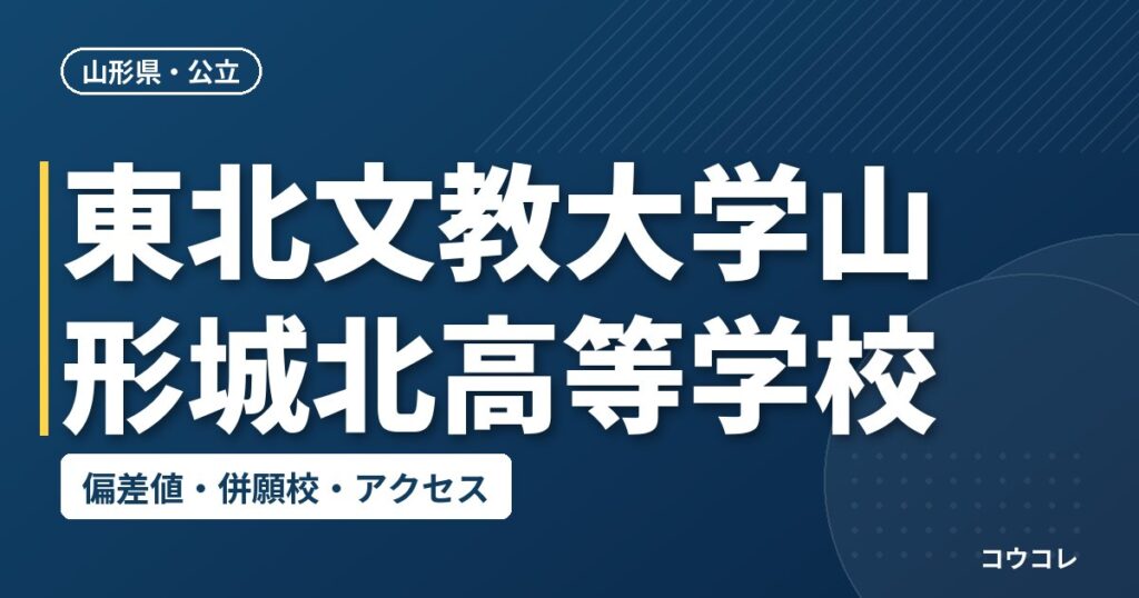 東北文教大学山形城北高等学校の偏差値・併願校・アクセス