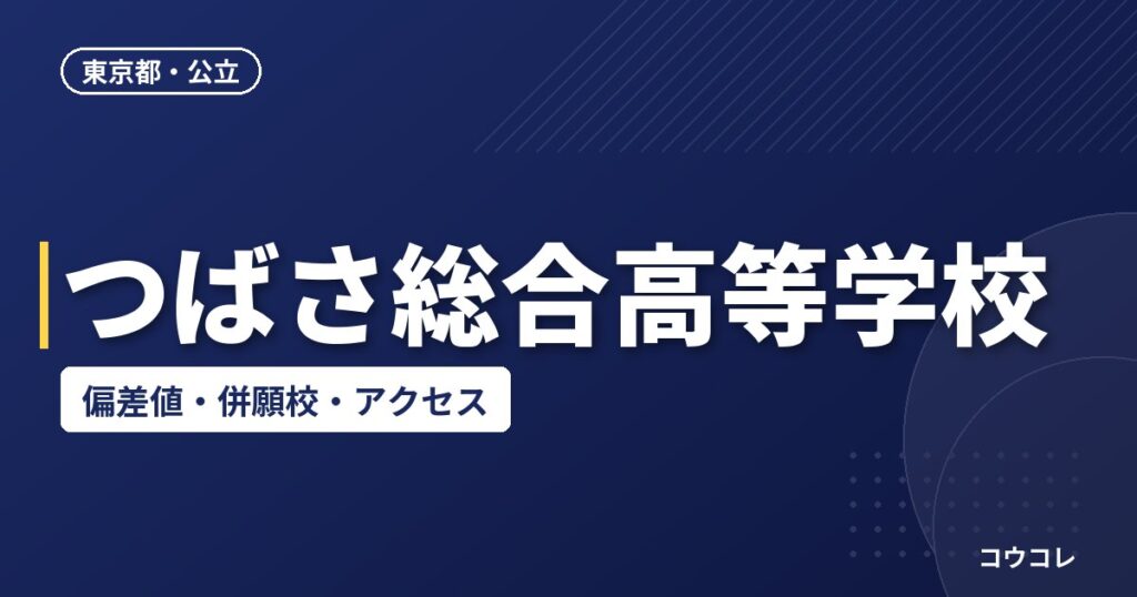 つばさ総合高等学校の偏差値・併願校・アクセス