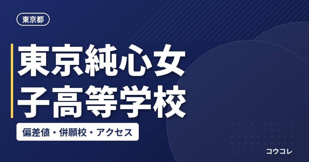 東京純心女子高等学校の偏差値・併願校・アクセス