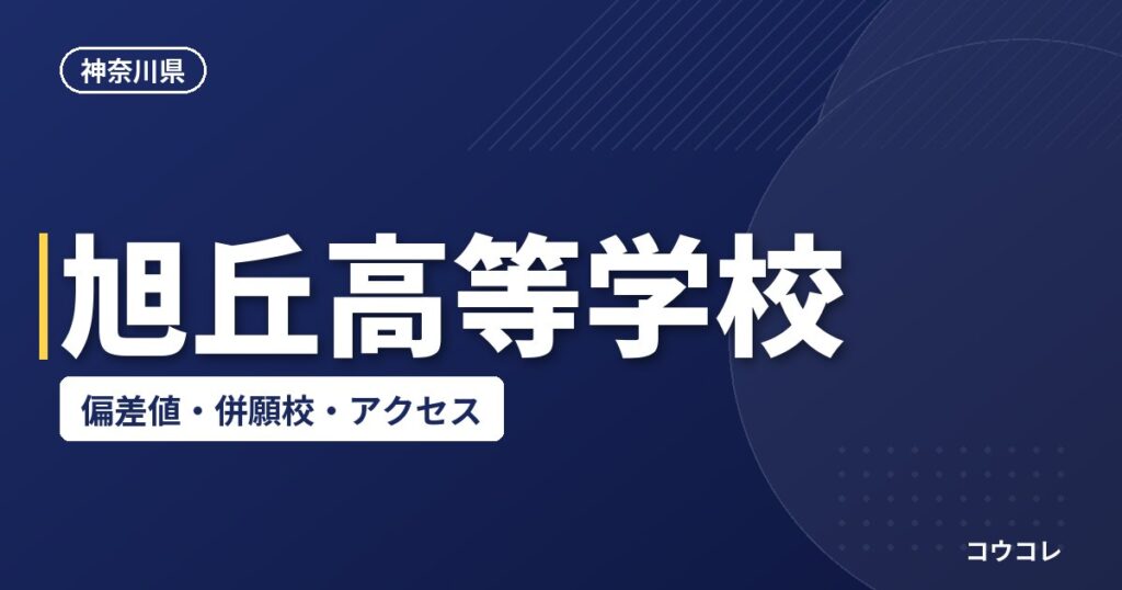 旭丘高等学校の偏差値・併願校・アクセス