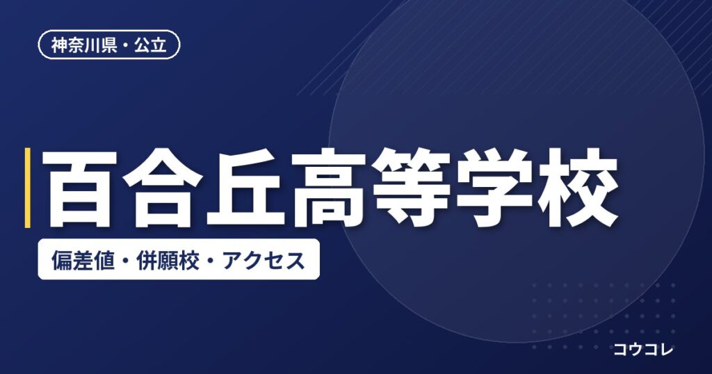 百合丘高等学校の偏差値・併願校・アクセス