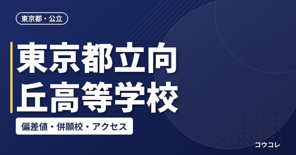 東京都立向丘高等学校の偏差値・併願校・アクセス